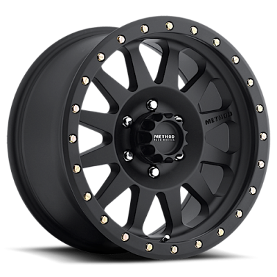Aluminum Wheels 20x10 Double Standard MR304 Bolt Pattern 6 On 135 Offset -18 Lip Size 3.9 Matte Black MB Method