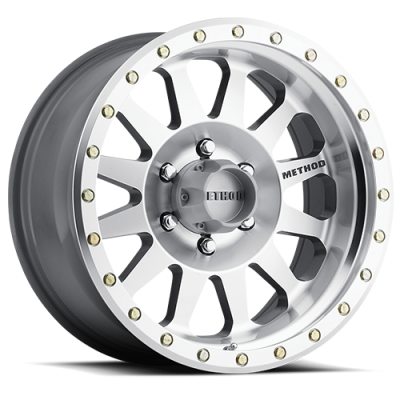 Aluminum Wheels 16x8 Double Standard MR304 Bolt Pattern 6 On 139.7 Offset 0 Lip Size 2.76 Machined SL Clear Coat Method