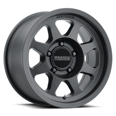 Aluminum Wheels 15x7 Bead Grip MR701 Bolt Pattern 5 On 100 Offset 15 Lip Size 0.91 Matte Black MB Method