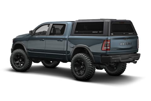 RAM 1500 Truck Bed Cap SmartCapEVO Sport Matte Black For 19-24 RAM 1500 6.4 Foot Standard Bed SmartCap