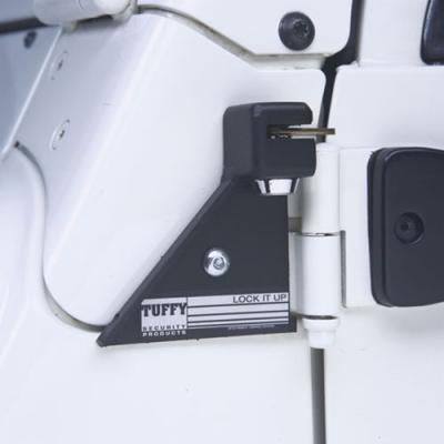 Door Hinge Locker - 97-06 Wrangler TJ Black Set of 2 Tuffy Security Products