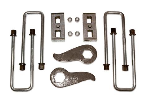 2 Inch Lift Kit 11-19 Silverado/Sierra 2500HD/3500HD 4x4 w/Rear Lift Blocks and U-Bolts Tuff Country