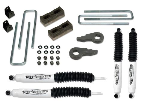 2 Inch Lift Kit 01-10 Silverado/Sierra 2500HD 4x4 & 2WD w/Rear Lift Blocks and SX8000 Shocks Non-Purple Key Tuff Country