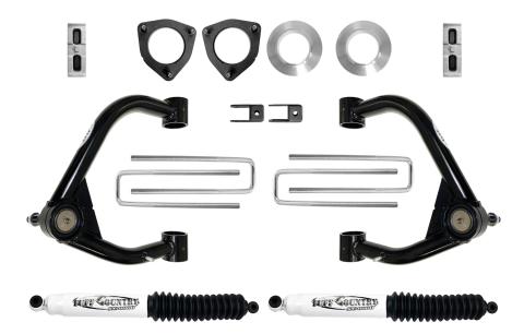 2019-2022 Chevy 1500 4WD 4 Inch Lift Kit w/ Upper Control Arms and Shocks Tuff Country