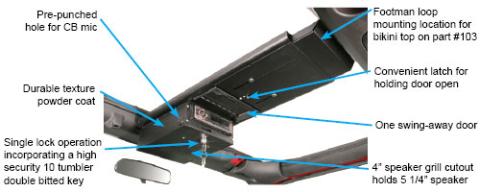 Overhead Console - 07-18 Wrangler JK Tuffy Security Products