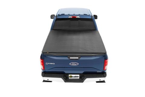 EZ-Fold Soft Tri-Fold Tonneau Cover For Ford 1997-2003 F-150 6.5 Foot Black Tailgate Spoiler Not Included Bestop