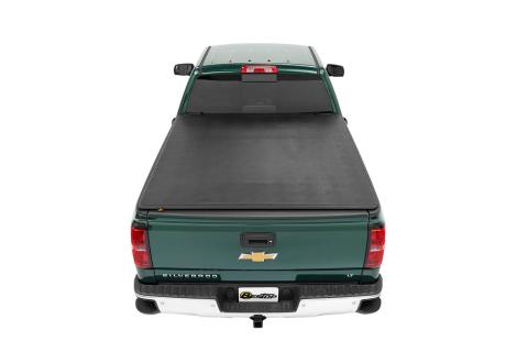 EZ-Fold Soft Tri-Fold Tonneau Cover For Chevy/GMC 2015-2024 Colorado/Canyon 5.0 Foot Black Tailgate Spoiler Not Included Bestop