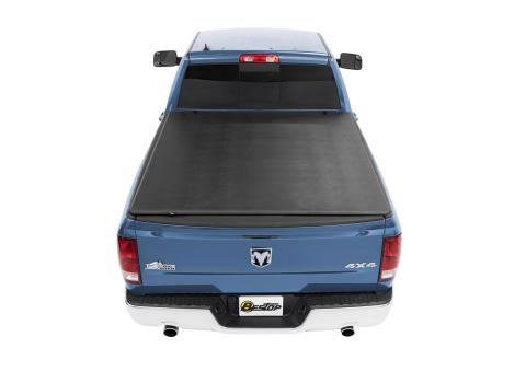 EZ-Fold Soft Tri-Fold Tonneau Cover For Ram 2019-2024 2500/3500 8.0 Foot Black Tailgate Spoiler Not Included Bestop