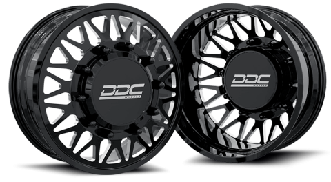 Dually Wheels The Mesh Forged 22x8.25 8x165 Black/Mill 94-18 Dodge Ram 3500 92-10 Silverado/Sierra 3500 87-97 Ford F-350 DDC Wheels