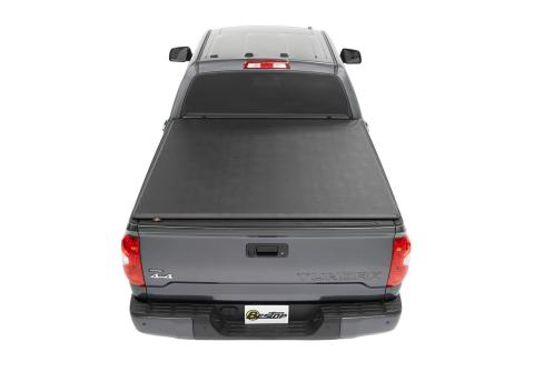 EZ-Roll SoftTonneau Cover For Toyota 2005-2023 Tacoma 5.0 Foot Black Tailgate Spoiler Not Included Bestop