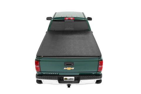 EZ-Roll Soft Tonneau Cover For Chevy/GMC 1999-2007 Silverado/Sierra 6.5 Foot Black Tailgate Spoiler Not Included Bestop