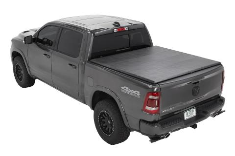 EZ-Roll Soft Tonneau Cover For Ram 2019-2024 1500 5.7 Foot Black Tailgate Spoiler Not Included Bestop