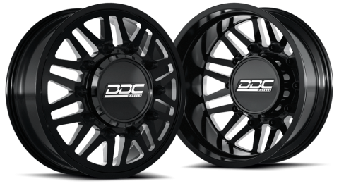 Dually Wheels Aftermath Black/Milled 22X8.25 8X210 Silverado/Sierra 11-25 DDC Wheels