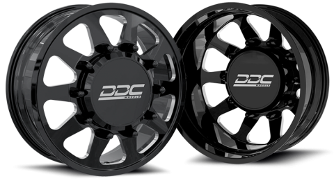 Dually Wheels The Ten Forged 22x8.25 8x210 Black/Mill 11-25 Silverado/Sierra 3500 DDC Wheels