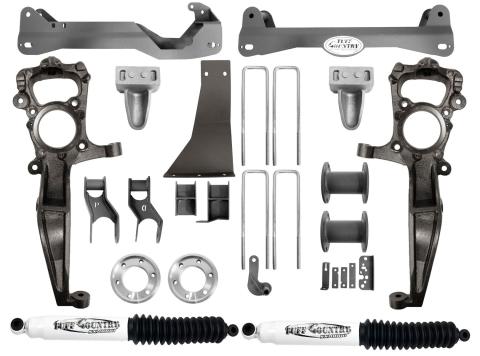 2009-2014 Ford F-150 4WD 6 Inch Suspension Lift Kit - Includes Shocks Tuff Country