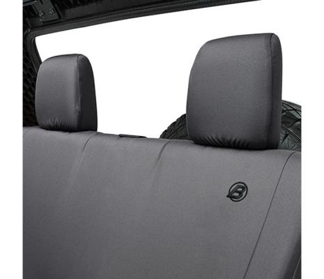  Jeep Seat Covers For Jeep 2008-2012 Wrangler JK 4 Door Rear Premium Vinyl Fabric Black Diamond Bestop