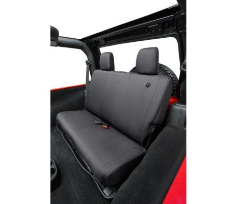  Jeep Seat Covers For Jeep 2007-2018 Wrangler JK 2 Door Rear Premium Vinyl Fabric Black Diamond Bestop