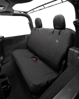  Jeep Seat Covers For Jeep 2018-2023 Wrangler JL 2 Door Rear Premium Vinyl Fabric Black Diamond Bestop