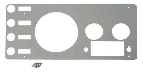 Jeep CJ Gauge Cover 77-86 CJ Polished Silver Kentrol
