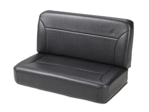 Trailmax II Fixed-Back Rear Bench Seat For Jeep 1955-1983 CJ5 Black Crush Bestop
