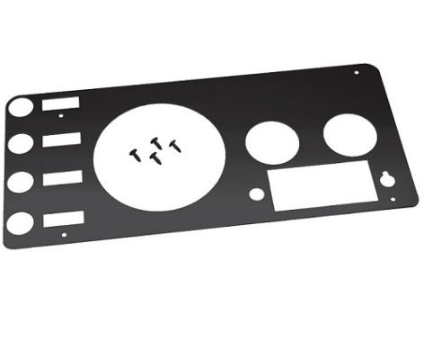 Jeep CJ Gauge Cover 76-86 CJ Powdercoat Black Kentrol