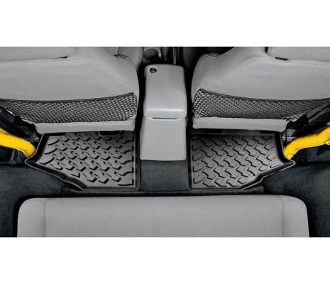 Jeep Rear Floor Mats For Jeep 1997-2006 Wrangler TJ Black Pair Bestop