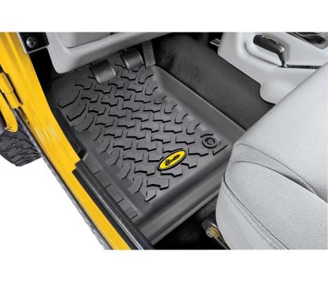Jeep Front Floor Mats For Jeep 1976-1986 CJ7 Black Pair Bestop