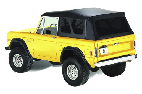 Supertop Classic Squareback Soft Tops For Ford 1966-1977 Bronco Clear Black Crush Bestop