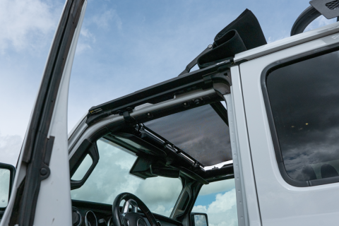 The SunScreen For Jeep '18-Current Wrangler JL Mesh Bestop