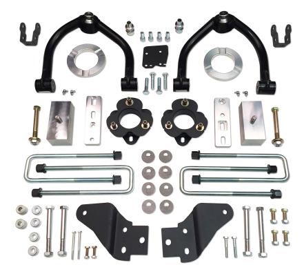 4 Inch Uniball Lift Kit 17-Up Nissan Titan 4x4 non XD Model w/ Rear Shock Extension Brackets Tuff Country