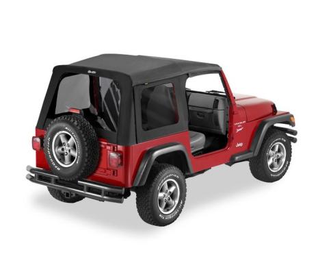 Jeep Supertop Classic Replacement Skin For Jeep 1997-2006 Wrangler TJ Tinted Black Denim Bestop