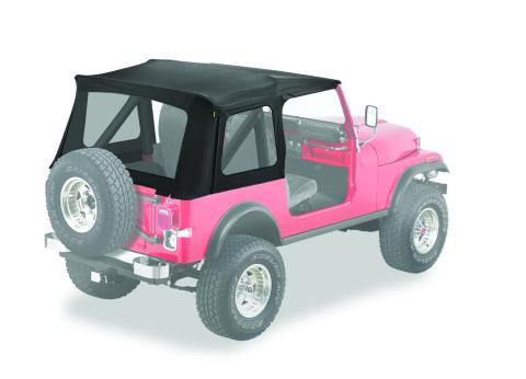 Jeep Supertop Classic Replacement Skin For Jeep 1976-1986 CJ7 Clear Black Denim Bestop