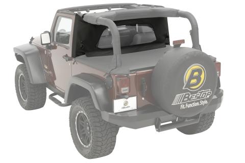 Wrap-Around Windjammers For Jeep 2007-2018 Wrangler JK Black Diamond Bestop