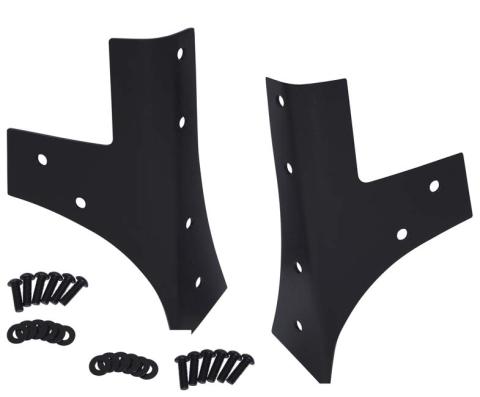 Jeep JK Windshield Supports Pair 07-18 Wrangler JK Textured Black Kentrol