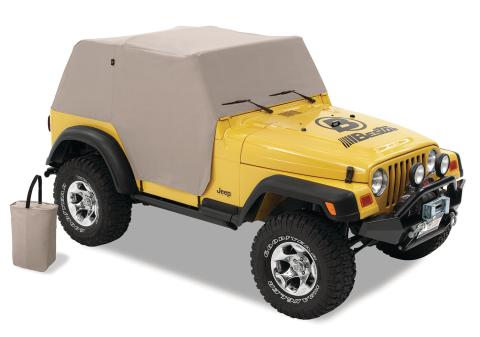All Weather Jeep Trail Cover For Jeep 1997-2006 Wrangler TJ Charcoal/Gray Bestop