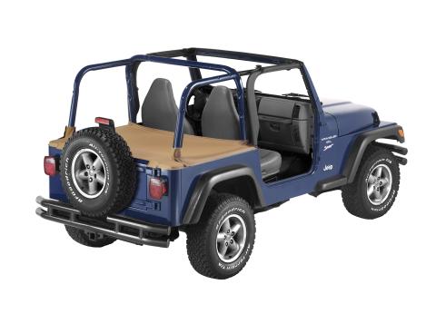 Cargo Deck Covers For Jeep 1997-2002 Wrangler TJ Standard Spice Bestop