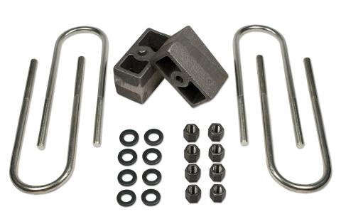 3 Inch Rear Block & U-Bolt Kit 73-87 Chevy Truck/GMC Truck 3/4 Ton 4WD/73-91 Chevy/GMC Suburban 3/4 Ton 4WD Tuff Country