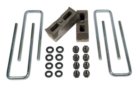 Rear Block & U-Bolt Kit 2 Inch 01-10 Chevy Silverado/GMC Sierra 2500HD 4WD Tuff Country
