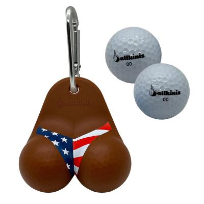 Bottom Chocolate USA Bikini Golf Ball Holder Ballkinis