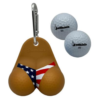 Bottom Mocha USA Bikini Golf Ball Holder Ballkinis