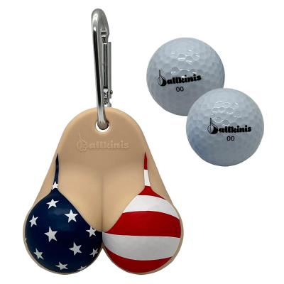 Bikini Golf Ball Holder Top Vanilla USA Ballkinis