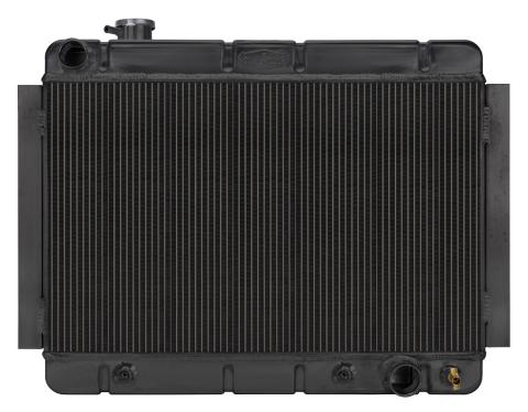 66-67 Chevelle/El Camino Automatic Aluminum Radiator Black Night Rider Series Cold Case Radiators