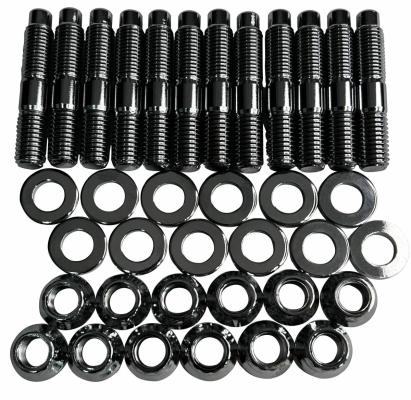 Heavy Duty Exhaust Manifold Stud Kit for Dodge/Ram (1994-20) 5.9L and 6.7L Cummins Diesel (Black Oxide) Gator Fasteners
