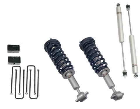 2 Inch Lift Kit Front Struts w/ Rear Blocks and Shocks 14-24 Ford F-150 Freedom Off-Road