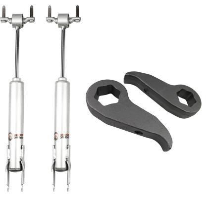 1 Inch-3 Inch Leveling Kit Torsion Keys and Front Shocks 20-Present Chevrolet/GMC 2500HD/3500HD Freedom Off-Road