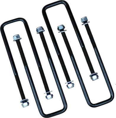4 pcs Square U Bolts for 2.5 Inch Wide Leaf Springs 13 3/8 Inch Long 88-99 chevrolet C1500/K1500, 01-19 Silverado/Sierra 1500/01-04 Silverado/Sierra 2500/92-99 K1500/K2500 Suburban 04-14 Titan 05-23 Tacoma Freedom Off-Road