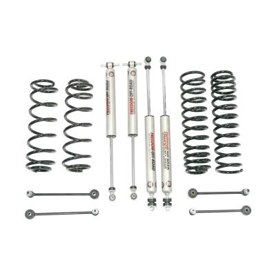 07-18 Jeep JK Wrangler 4 Inch 4DR/4.5 Inch 2DR Lift w/ Coil Springs, Monotube Shocks, and Extended Sway Bar End Links Freedom Off Road