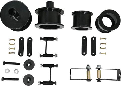 3 Inch Coil Spring Spacers Front + Rear with Shock Extenders and Brake Line Brackets 07-18 Wrangler JK Freedom Off-Road