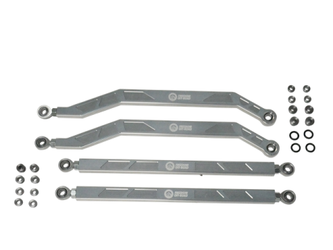 High Clearance Heavy Duty Radius Rod Set (4) - Polished 17-24 Polaris RZR Freedom Off-Road