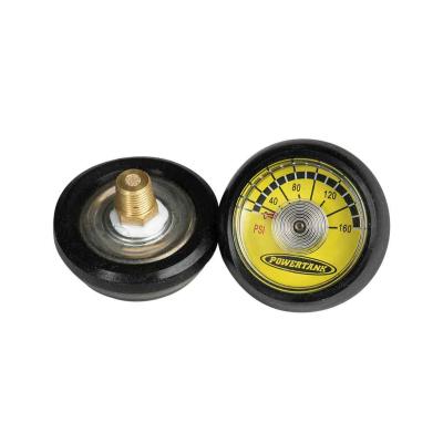 Spiral Gauge 160 PSI 1/8 Inch NPT Back Stem Power Tank